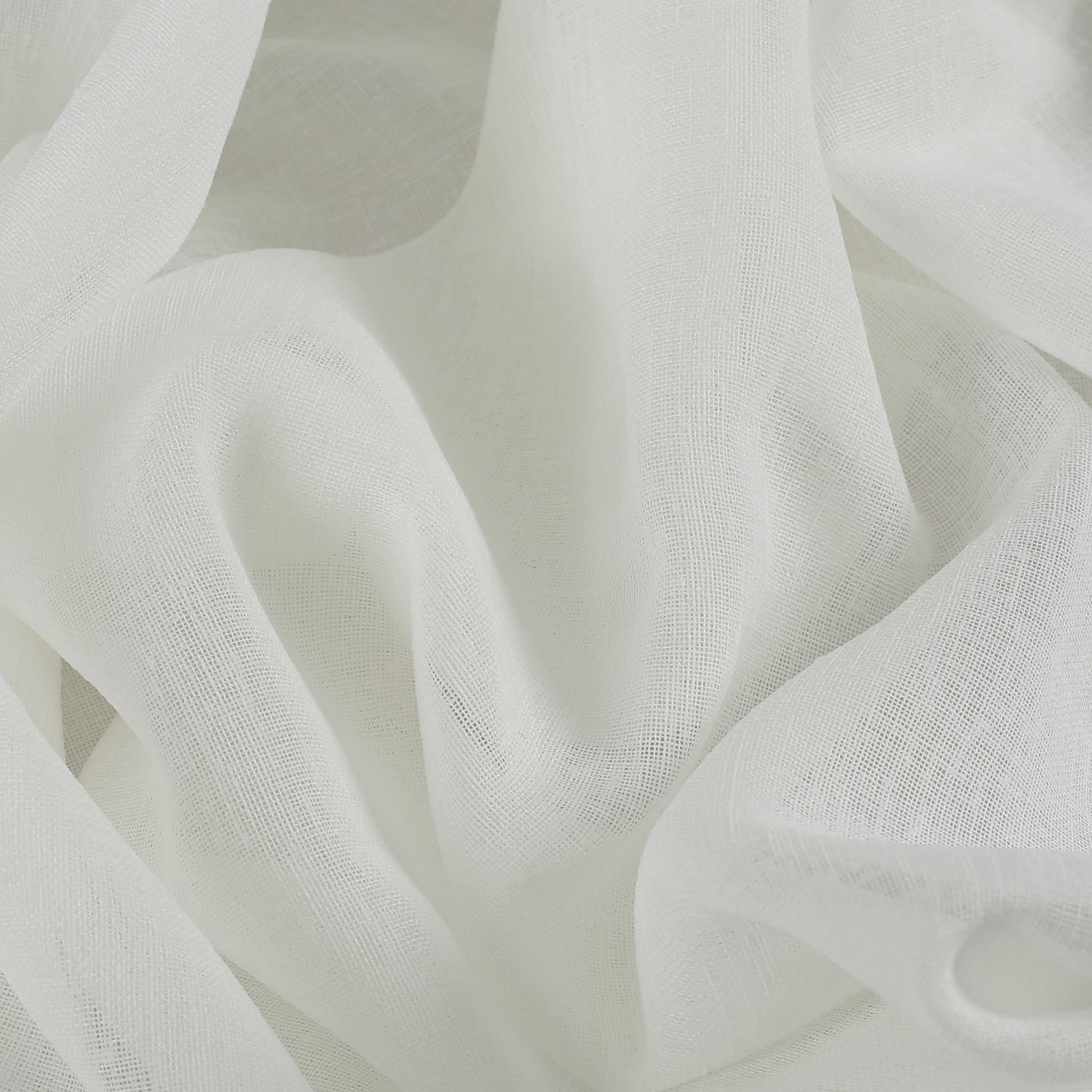 Stoffprobe Voile Premium – Cremeweiß