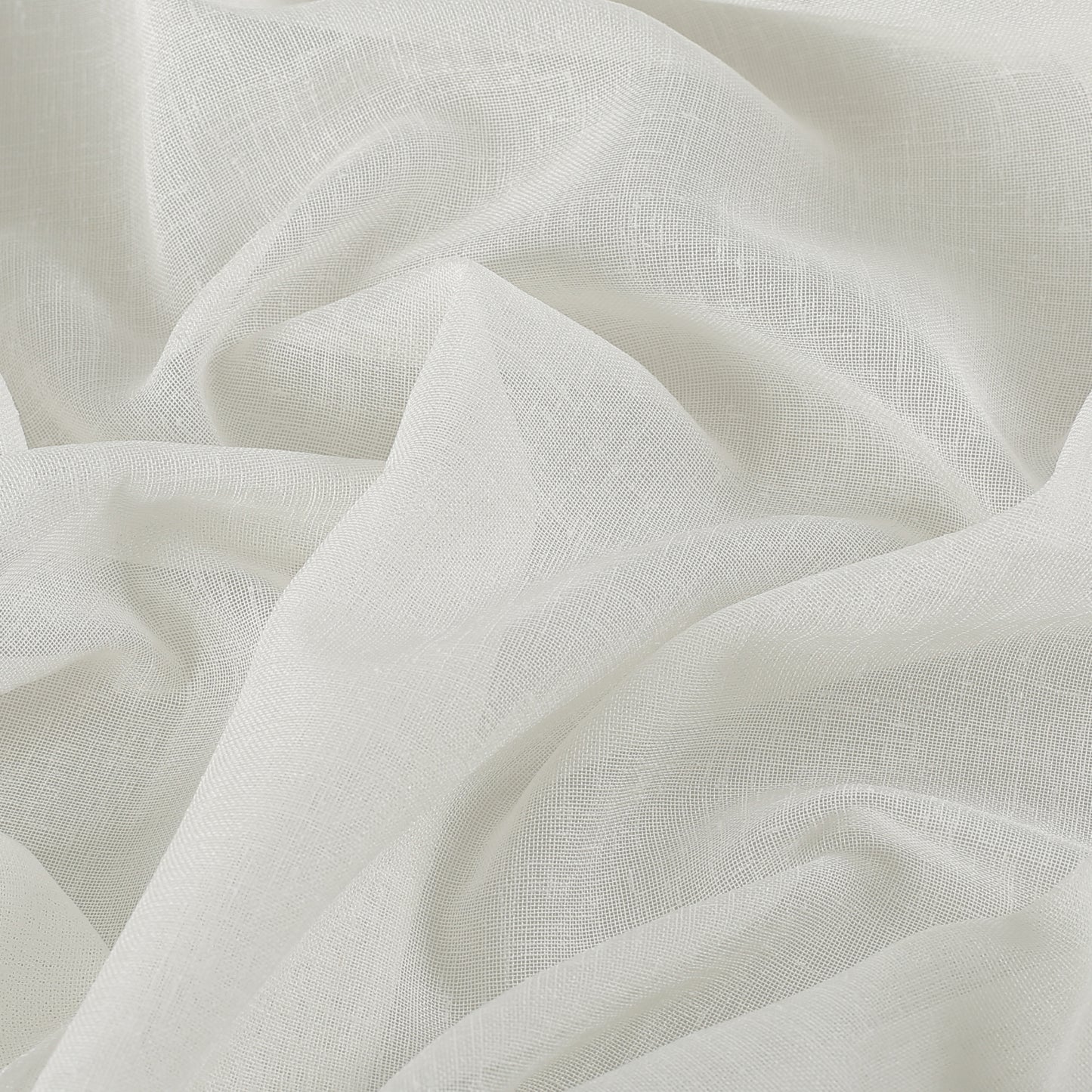 Stoffprobe Voile - gebrochenes Weiß